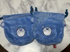 ケアベア ガチャガチャ ふわふわフェイス巾着 Daydream Bear