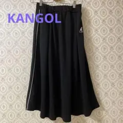KANGOL フレアスカート ブラック　サイドラインのサムネイル
