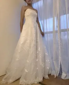 ウエディングドレス 7点セット 小花レース