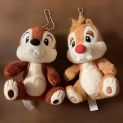 チップとデール ぬいぐるみ ボールチェーン付き