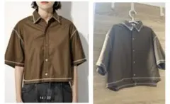 LAGUA GEM CROPPED STITCHI シャツ　Sのサムネイル