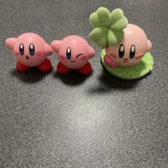 星のカービィ　フィギュア　3点　まとめ売り　カービィ　クローバー　任天堂