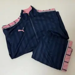 Puma ジャージ上下セット SS ネイビー/ピンク