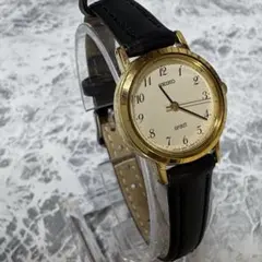 稼働品【電池・ベルト新品】セイコースピリット　レディース腕時計