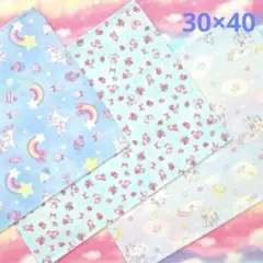 ナフキン♡ランチョンマット3枚セット ブルー 4Y7