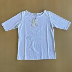 abahouse mavie 五分袖カットソー ホワイト Mサイズのサムネイル
