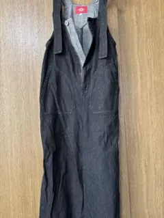 Dickies 黒 オーバーオール Mサイズ