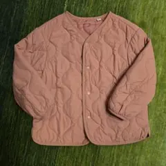 ユニクロ　キルティングジャケット 110 ピンク