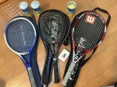 Wilson FEDERER 100 レッド テニスラケット 2本セット - メルカリ