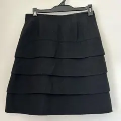 C.D.S BASIC フレアスカート ブラック