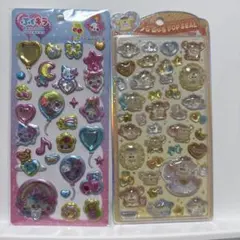 正規品:うるちゅるポップシールポムポムプリンとぷくキラシールまじかるみゅーちゃん