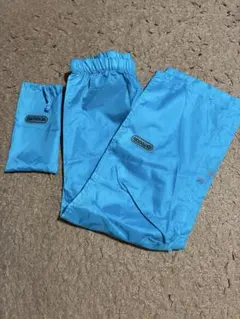 アウトドア　水色　レインパンツ 反射材付き　キッズ　140cmのサムネイル