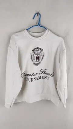 トーナメントロゴ付きホワイトスウェット