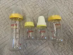 Pigeon母乳実感　ガラス4本セット　果汁用などバラ売り対応します