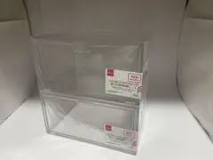 DAISO 重なる透明収納ケース 2個セット