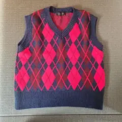 ZARA アーガイル柄 ニットベスト Sサイズ【値下げ不可