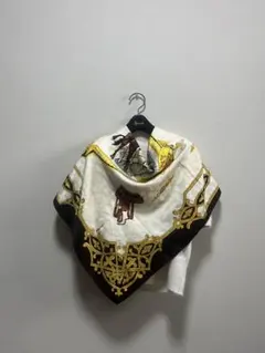 訳あり◯ダナキャランレトロシルクスカーフ