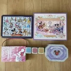 ディズニープリンセス ミッキー ほか　空き箱、空き缶セット