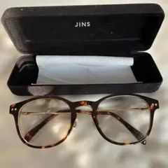 JINS べっ甲柄 メガネ(度あり) ケース付き