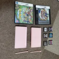 【美品】【動作確認済み】ニンテンドーDS Lite ピンク 2台 + ソフト8本