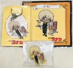 セット最安値☆名探偵コナン 大阪城レトロ アクリルキーホルダー クリップ 安室透