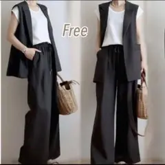 ジレ パンツ セット