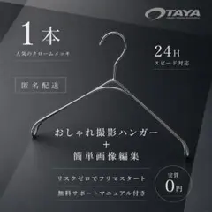 【大人気】タヤ クロームメッキ なで肩ハンガー TAYA 撮影専用✨ 1本のサムネイル