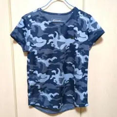 BABOLAT迷彩柄 Vネック 半袖Tシャツ （O）