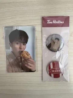 NCT マーク　Tim Hortons トレカ＆バッジセット