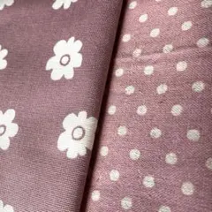 花柄オックス生地