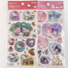 【正規品】サンリオ　ポップデコパーティー　わたあめカプセルシール　2種