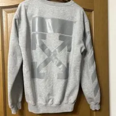 オフホワイト グレー トレーナー