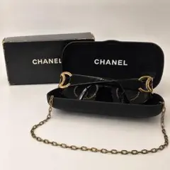 希少♡CHANEL シャネル チェーンサングラス ココマーク 箱ケース付きのサムネイル