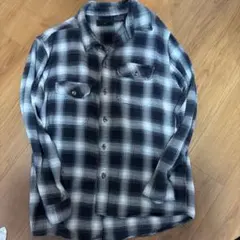 FIELD & STREAM チェック柄シャツ L/G 白黒