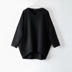 mizuiroind ミズイロインド ウールVネックプルオーバー ワイド