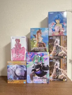 【新品】ウマ娘　ワンピース　ちいかわ　初音ミク　モノノ怪　フィギュア8点セット 新品】ウマ娘 ワンピース ちいかわ 初音ミク モノノ怪 フィギュア8点