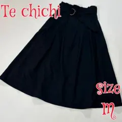 Te chichi フレアロングスカート　ブラック　M テチチ