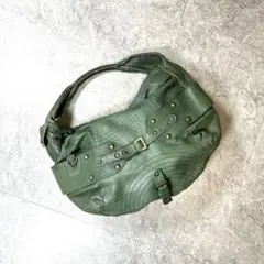 00s【archive】leather one shoulder bag Y2K