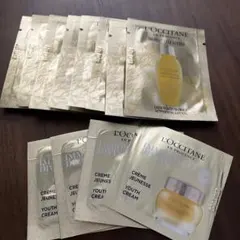 ロクシタン　サンプル　イモーテルシリーズ　化粧水8包　クリーム4包