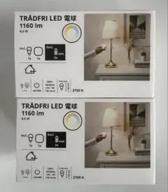 未使用 IKEA トロードフリ スターターキット ワイヤレス調光 E26 2個
