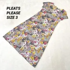 美品✨希少 プリーツプリーズ 半袖カットソー アニマルプリント 