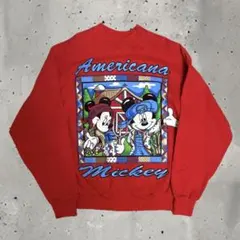 激レア 90s ミッキー　ミニー　ディズニー スウェット　古着