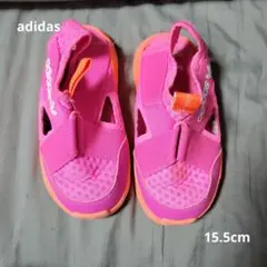 adidas サンダル 16cm ピンク