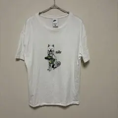 NIKE Tシャツ ホワイト 犬 グラフィック