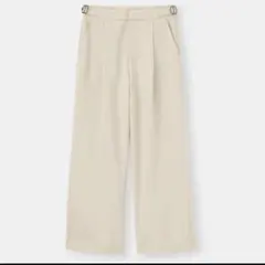 GU サイドベルトストレートパンツZ+E