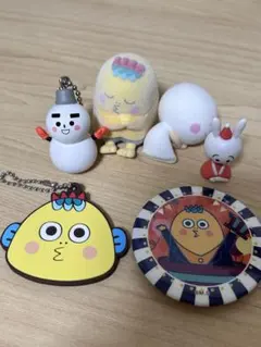 コジコジ グッズ 5点セット キーホルダー 缶バッジ
