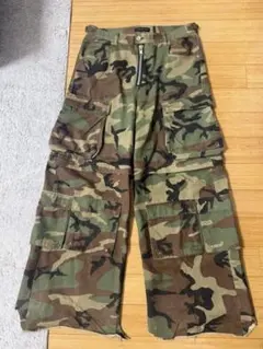 NO MASS PROD "06GLM" Camo baggy pants