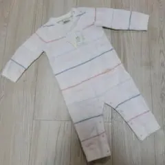 【新品未使用タグ付き】GELATO PIQUE ストライプロンパース