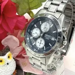 稼働品☆美品　SEIKOセイコー　クロノグラフ　メンズ腕時計