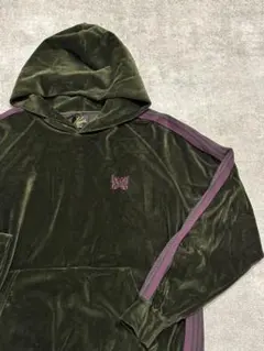 needles ニードルズ バタフライ刺繍 ベロアパーカー XL needles ニードルズ バタフライ刺繍 ベロアパーカー XL